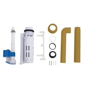 Toiletstortbak met watertoevoer onderin 3/6 L currygeel