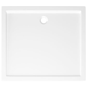 Douchebak rechthoekig 80x90 cm ABS wit