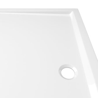 Douchebak rechthoekig 80x90 cm ABS wit