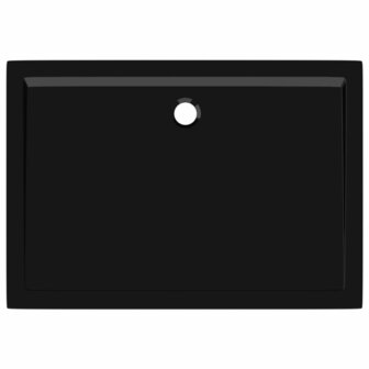 Douchebak rechthoekig 80x110 cm ABS zwart