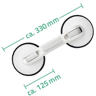 Handgreep zuignappen Premium 12,5 cm 80 kg wit A0243301