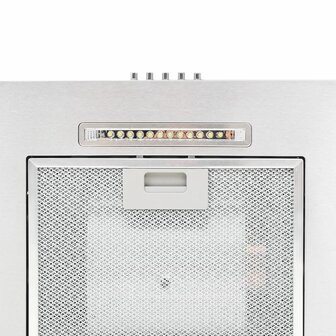 Wandafzuigkap 756 m&sup3;/u LED 60 cm roestvrij staal