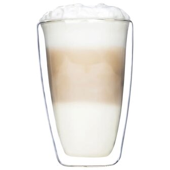 2-delige Glazenset latte macchiato 400 ml transparant