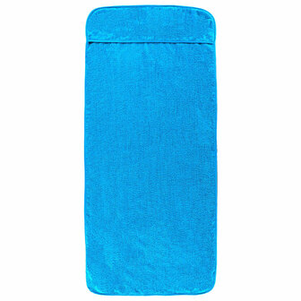 Strandhanddoeken 4 st 400 g/m&sup2; 60x135 cm stof turquoise