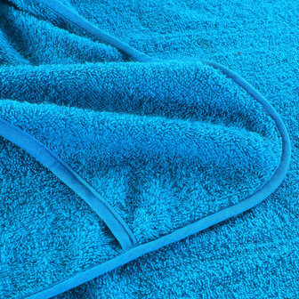 Strandhanddoeken 2 st 400 g/m&sup2; 60x135 cm stof turquoise