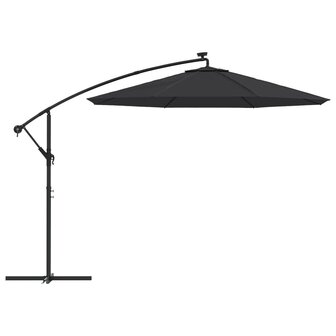 Vervangingsdoek voor zweefparasol 350 cm zwart