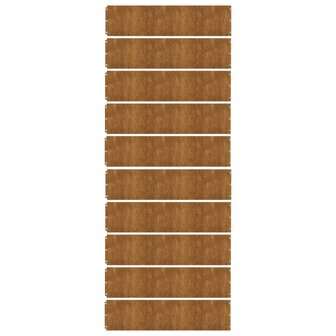 Gazonranden 10 stuks 25x103 cm flexibel cortenstaal