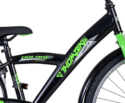 Volare Thombike Jongens Terugtraprem zwart/groen 33 cm 26 inch zwart/groen 33 cm 26 inch