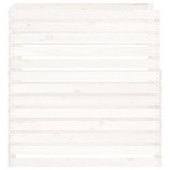 Compostbak 100x100x102 cm massief grenenhout wit