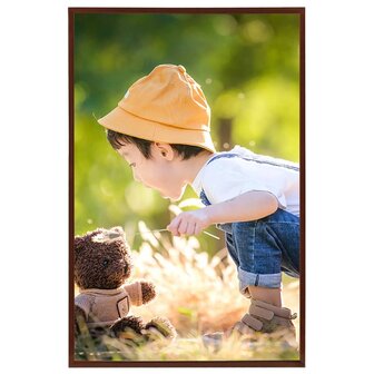 Fotolijsten 5 st voor wand of tafel 59,4x84 cm MDF bronskleurig