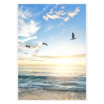 Fotolijsten 3 st voor tafel 15x21 cm MDF wit