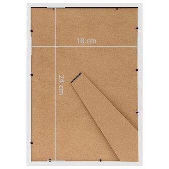 Fotolijsten 3 st voor tafel 18x24 cm MDF wit