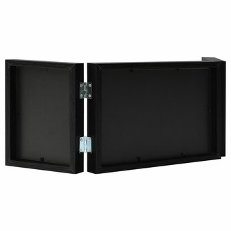 Fotolijst drieluik 28x18 cm+2x(13x18 cm) zwart