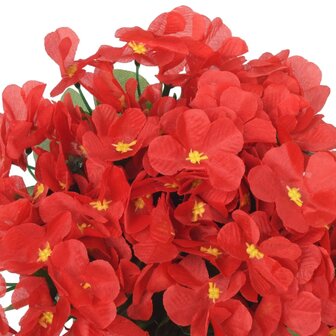 Kerstslingers met bloemen 3 st 85 cm rood