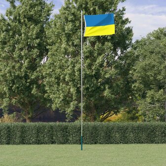 Vlag Oekra&iuml;ne met messing oogjes 90x150 cm