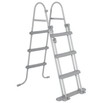 Zwembadladder Flowclear met 4 treden 107 cm