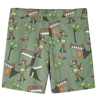 Kinderpyjama met korte mouwen 92 lichtkakikleurig