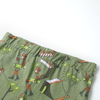Kinderpyjama met korte mouwen 92 lichtkakikleurig
