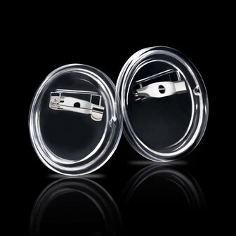 Buttons met spelden 100 st 25 mm acryl