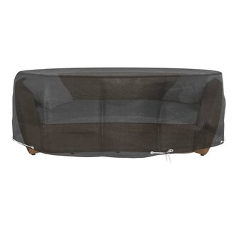 Tuinmeubelhoes eilandlounge 8 oogjes rond &Oslash; 188x50 cm