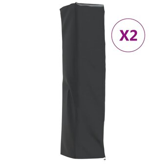 Heaterhoezen piramidevormig 2 st 58x58x228 cm 420D oxford stof
