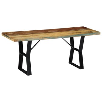 Bankje 110 cm massief gerecycled hout