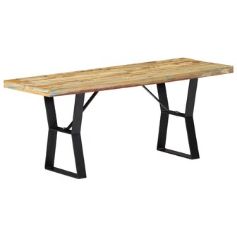 Bankje 110 cm massief gerecycled hout
