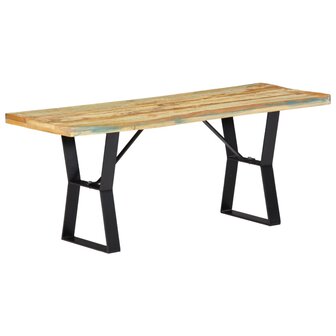 Bankje 110 cm massief gerecycled hout