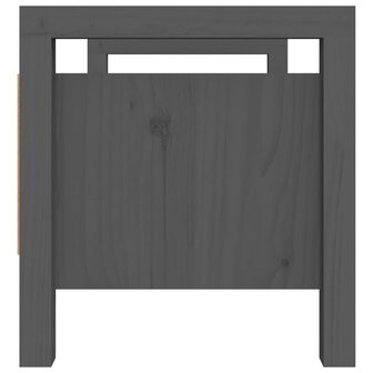 Halbankje 80x40x43 cm massief grenenhout grijs