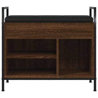 Schoenenbankje 65,5x32x57,5 cm bewerkt hout bruin eikenkleur
