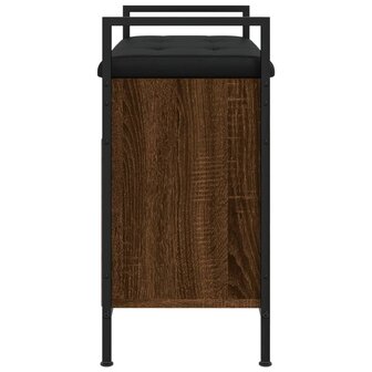 Schoenenbankje 65,5x32x57,5 cm bewerkt hout bruin eikenkleur