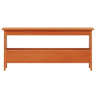 Halbankje 100x28x45 cm massief grenenhout wasbruin