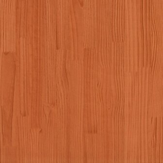 Halbankje 100x28x45 cm massief grenenhout wasbruin