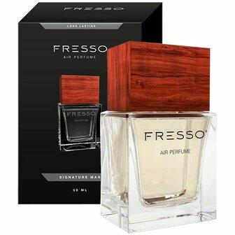 Auto Luchtverfrisser Fresso Bergamot Citroen Cederhout Sandelhout Peper Kardemom Witte Bloemen Vetiver 50 Ml