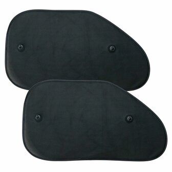 Bigbuy Car Parasol Zwart 2 Onderdelen Bestand Tegen Uv-Straling (Refurbished A)