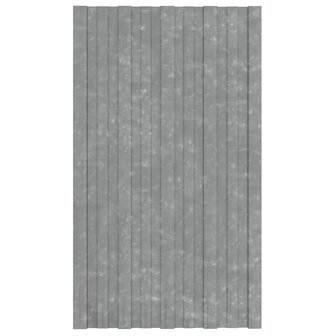 Dakpanelen 36 st 80x45 cm gegalvaniseerd staal zilverkleurig