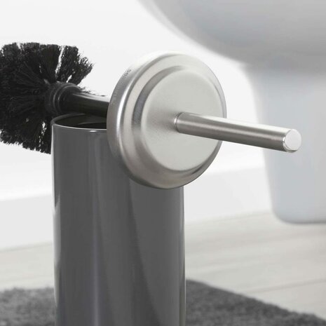 toiletborstel met houder Acero grijs 361730514