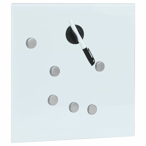 Sleutelkast met magneetbord 35x35x4 cm wit