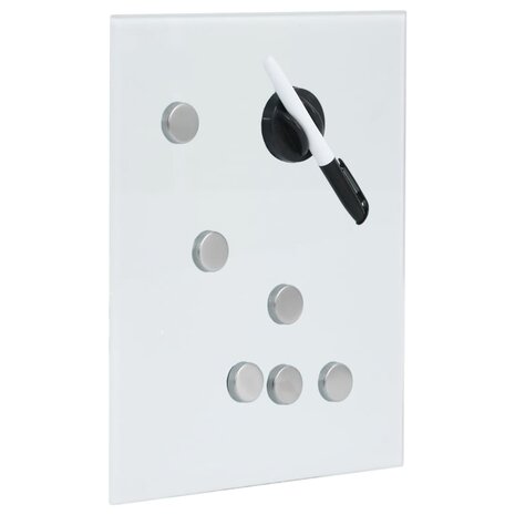 Sleutelkast met magneetbord 30x20x4 cm wit