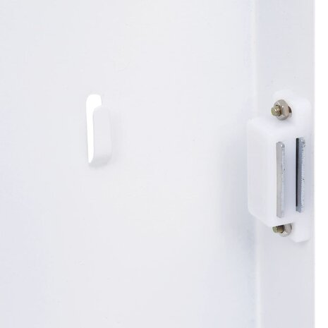 Sleutelkast met magneetbord 30x20x4 cm wit