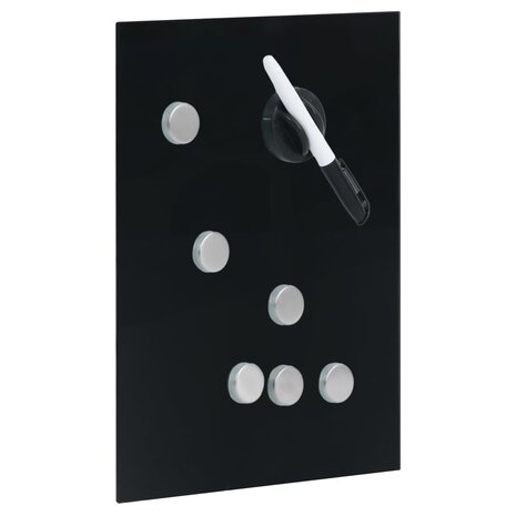 Sleutelkast met magneetbord 30x20x4 cm zwart