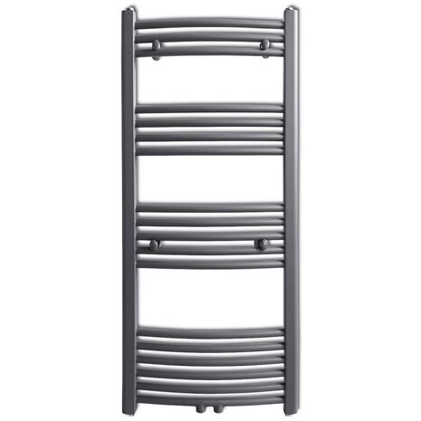 Radiator / handdoekenrek gebogen 500x1160 mm grijs