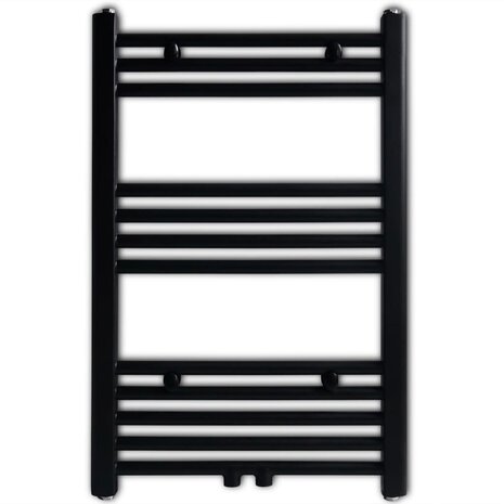 Radiator / handdoekenrek recht 500x764 mm zwart
