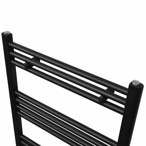 Radiator / handdoekenrek recht 600x764 mm zwart