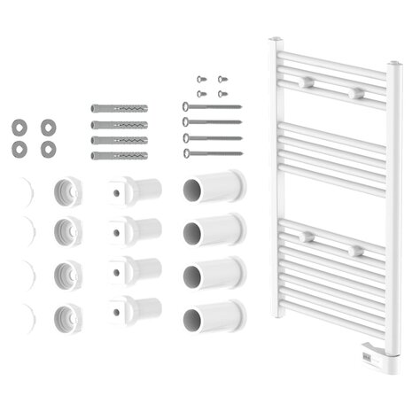 Badkamerradiator met timer 80x50x15 cm wit