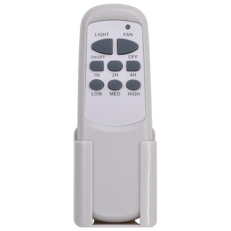 Plafondventilator met lamp 128 cm bruin