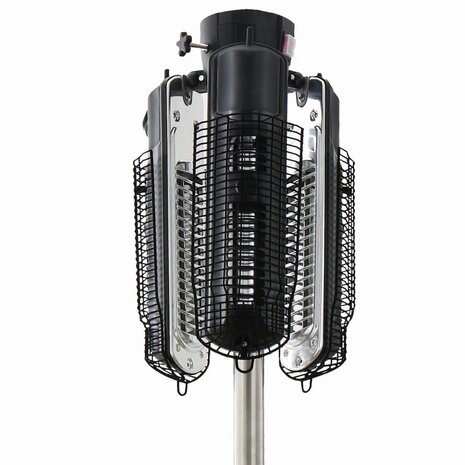Parasolverwarming 2000 W halogeen zwart en zilver PH10