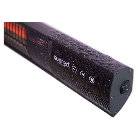 Wandverwarmer Royal Diamond Dark 2000 W Rose Gold Carbon zwart