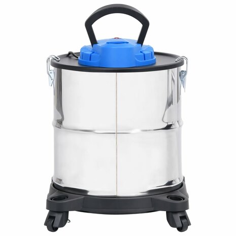 Asstofzuiger met HEPA filter 1200 W 20 L roestvrij staal