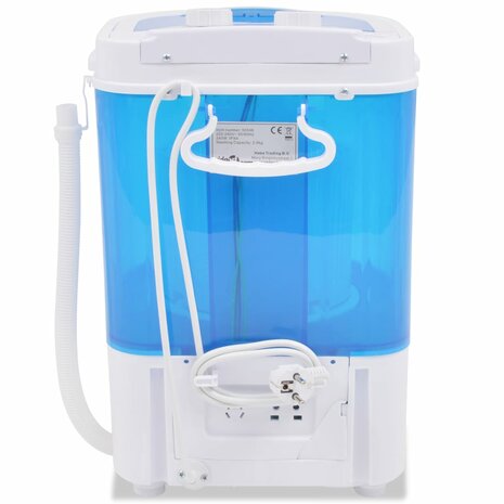 Mini wasmachine met enkele trommel 2,6 kg